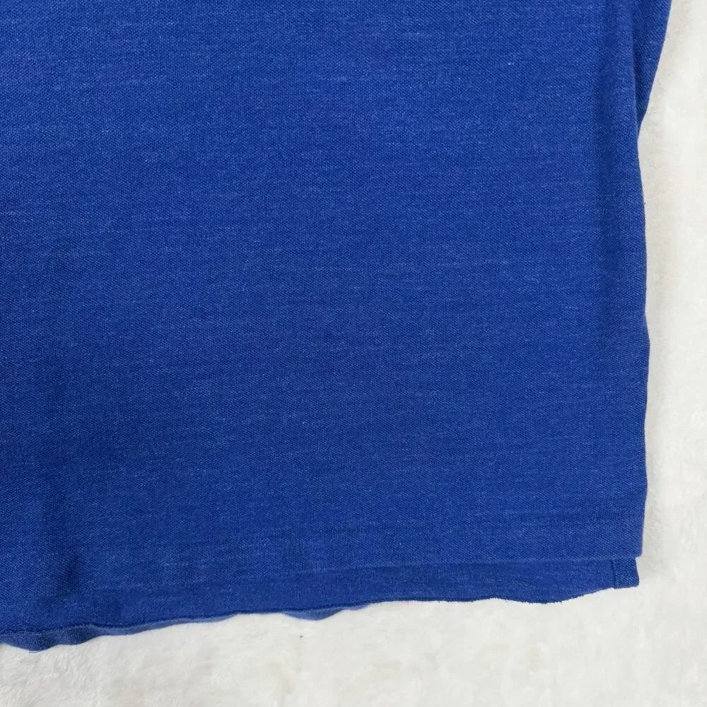 Polo Ralph Lauren Polo Shirt XL Blue Yellow Pony Cotton Classic Fit Preppy